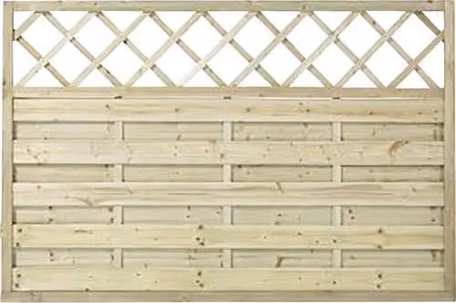 Elemento principale recinzione PLUS Bergen con griglia rampicante 180 x 120 cm impregnato in autoclave