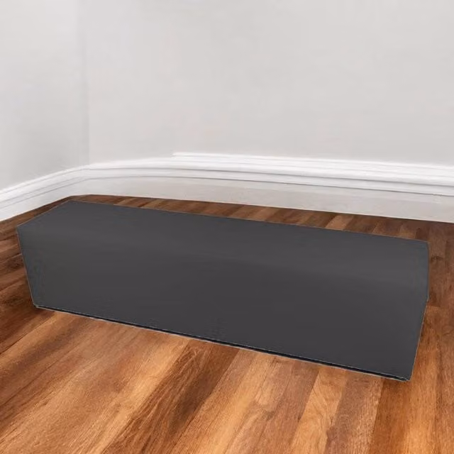 Pouf Apecchio Talamo Italia, poltrona sacco e poggiapiedi multiuso, Grigio, L: 180 cm, P: 40 cm, H: 42 cm – 1