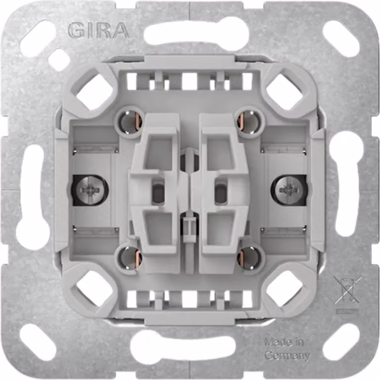 Interruttore a bilanciere Gira, commutatore, 2f, inserto, 1 pz.