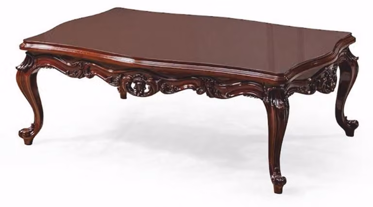 Casa Padrino Tavolino barocco marrone scuro 122 cm - Mobili in stile barocco