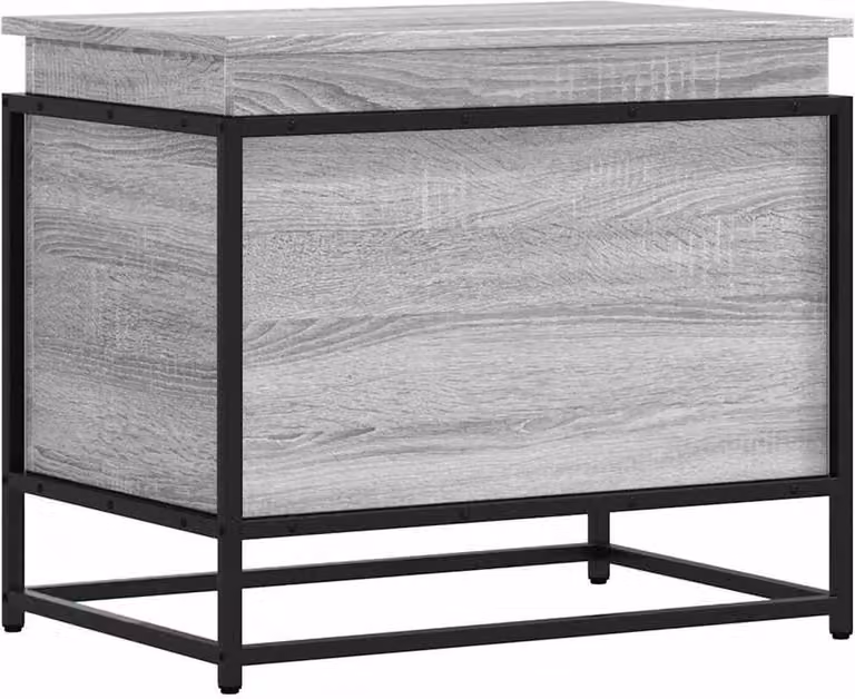 Contenitore con Coperchio Grigio Sonoma 60x40x51,5cm Truciolato