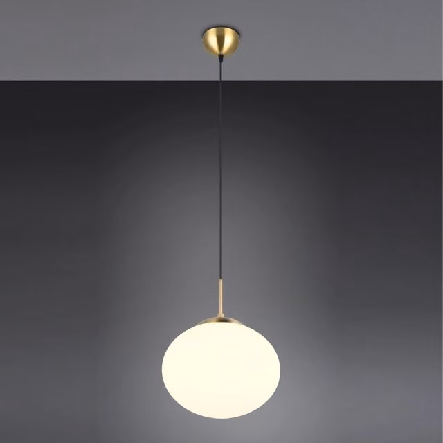 LAMPADARIO E27 FOMENTO D.30CM OTTONE SATINATO