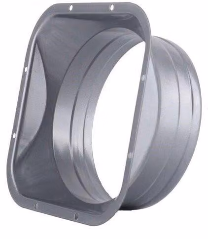 Flangia di ventilazione - Lamina zincata - 200 mm - Raccordo per condotti - Flangia di ventilazione