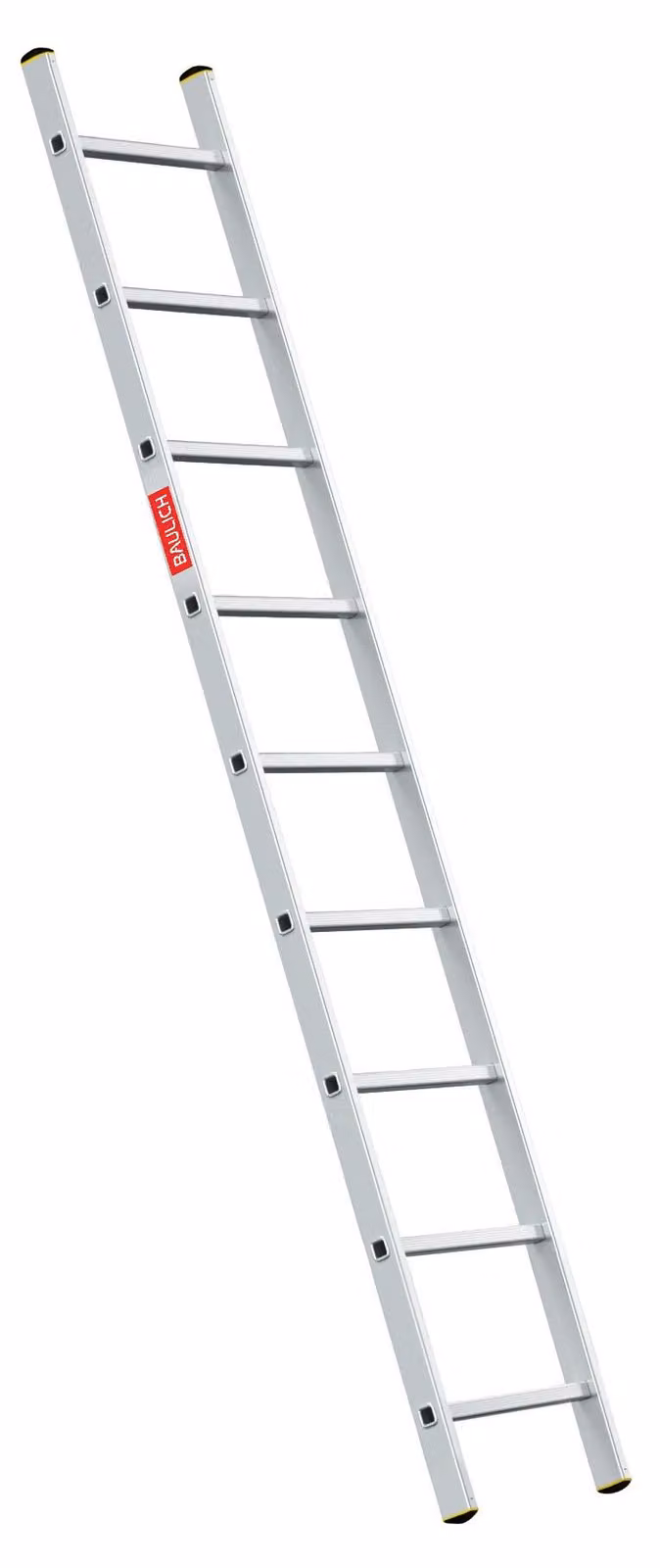 Baulich | Scala - Scala in alluminio - Scala a pioli - 9 pioli - Altezza di lavoro 3,46 m - Portata 150 kg - Leggera