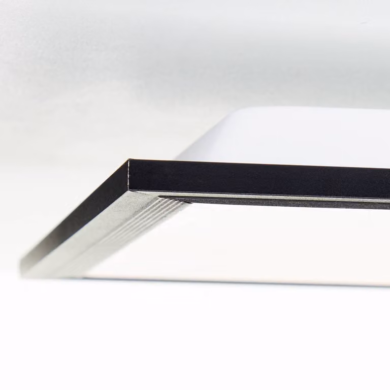 Brilliant Pannello LED Briston, nero CCT 3.000 K - 6.500 dimmerabile, Nero, Soggiorno / Sala da pranzo, Alluminio, Moderno, Pannello LED