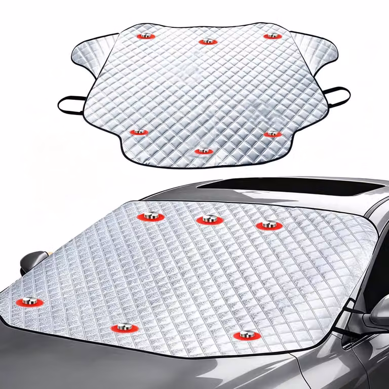 Parasole magnetico per parabrezza auto, esterno, 193x126 cm, protezione UV, protezione dal calore, adatto per SUV
