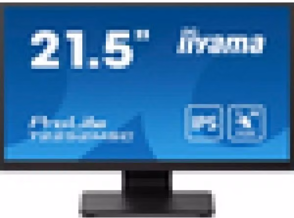Monitor PC Iiyama Prolite T2252MSC-B2 da 54,6 cm (21.5") Full HD IPS Touch Screen Nero con HDMI, DisplayPort e USB-C