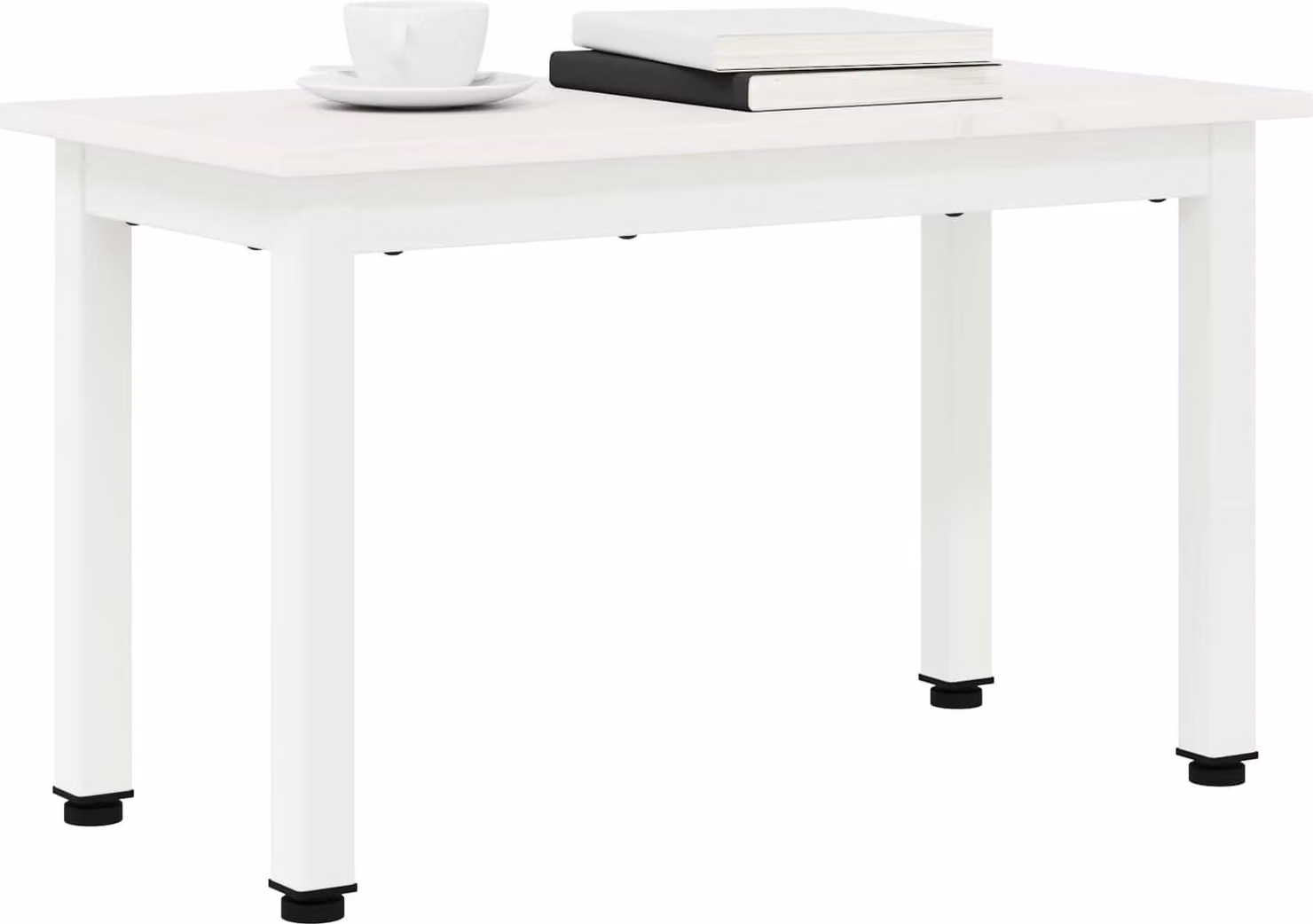 Tavolino SYFAX™ bianco 60 x 30 x 36 cm in legno di pino massiccio