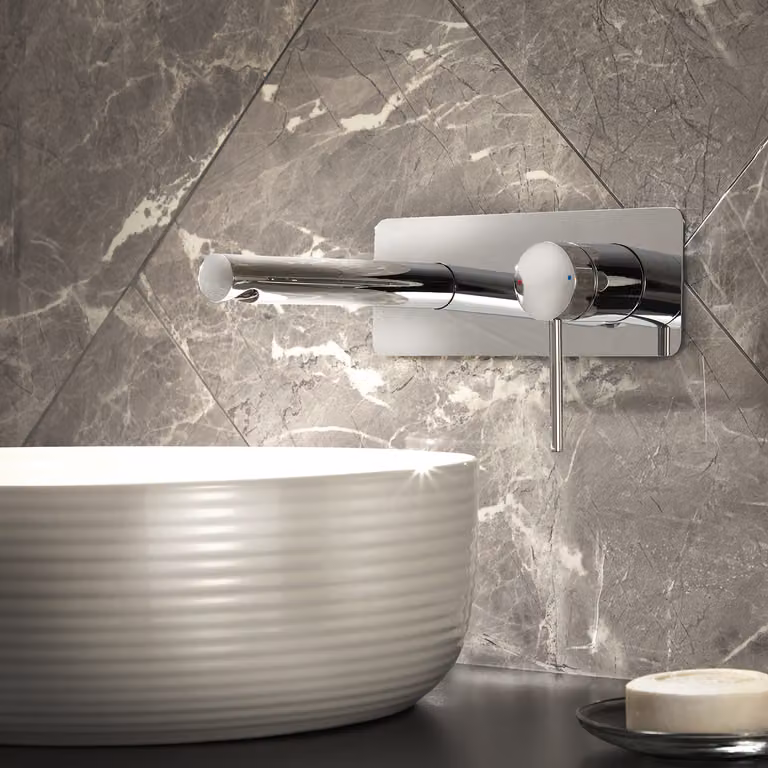 Miscelatore Lavabo a Parete - Cromato Otto