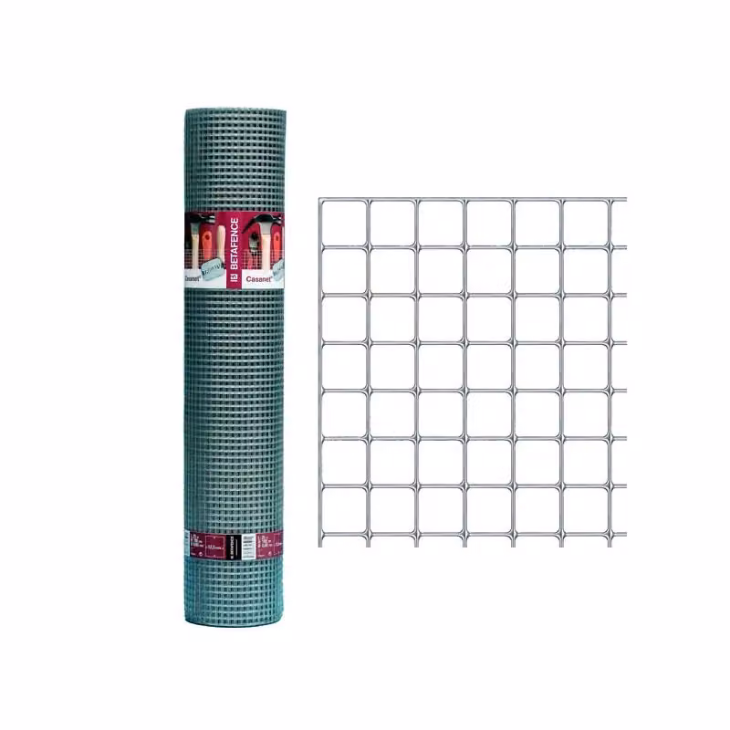 Rete Betafence Casanet in acciaio zincato argento, maglia 12,7x12,7 mm, H 1,00 m, lunghezza 61 m – 2