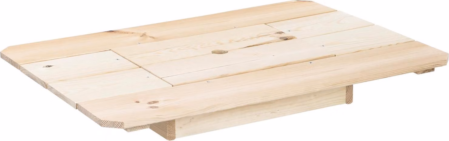 Tavolo in legno con cassa di birra - pratico piano d'appoggio - 79 x 57,5 x 10,5 cm