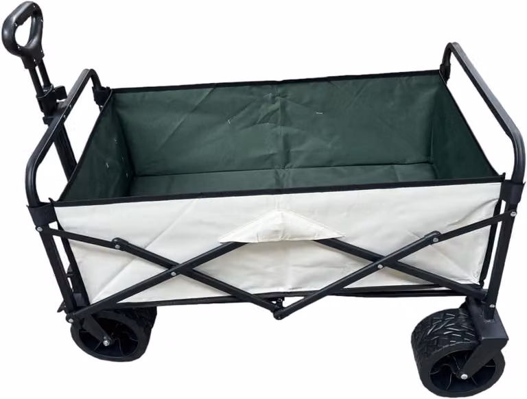 Carrello da giardino pieghevole - Carrello robusto con grandi ruote