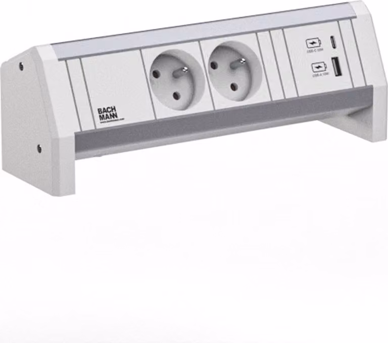 Bachmann Desk 2Xute 1Xusb A/C 22W Gst18 Ral9010