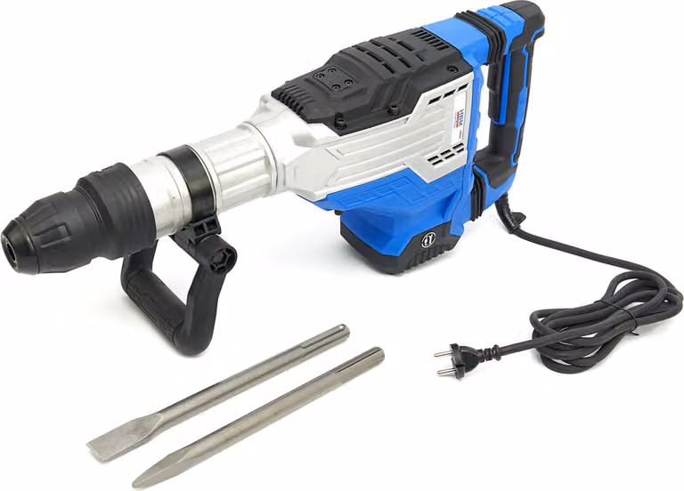 Martello demolitore SDS-Max professionale da 1700 W, con 45 Joule di potenza, velocità variabile e peso di 12 kg
