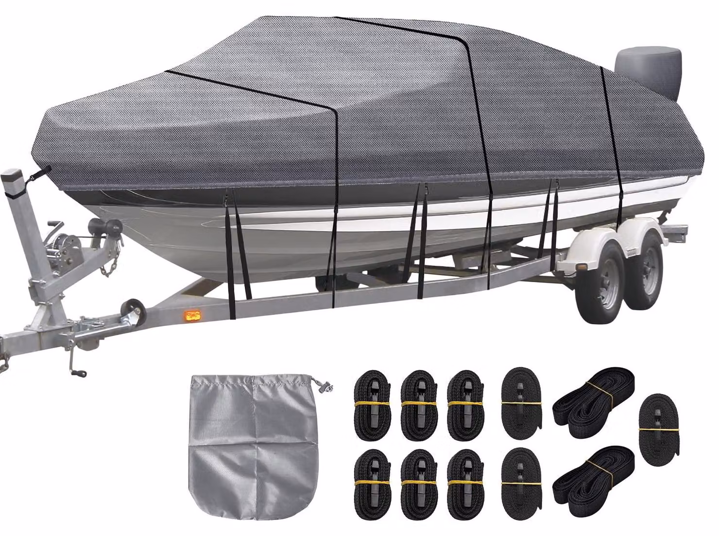 Copertura impermeabile Bootzeil – Tessuto Oxford 420D per imbarcazioni a forma di V
