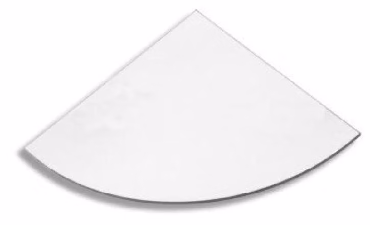 Novaservis Metalia 3 - Vetro per ripiano angolare, trasparente 6358,X