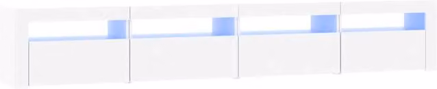 Mobile TV | Armadietto TV | Mobile Porta TV con Luci LED Bianco 240x35x40 cm