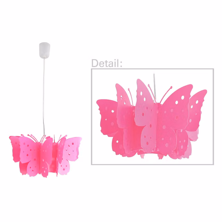 Näve Lampada a sospensione Kizi, dimmerabile, Violetto / Fucsia / Rosa, Cameretta, Plastica, Lampada a sospensione