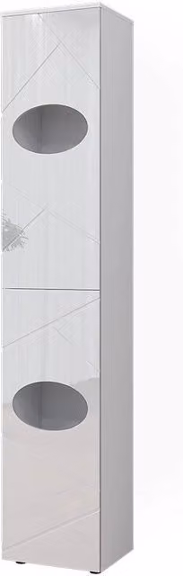 Armadio per la biancheria Irma Vicco Bianco L: 37.2 cm, H: 192 cm – 1