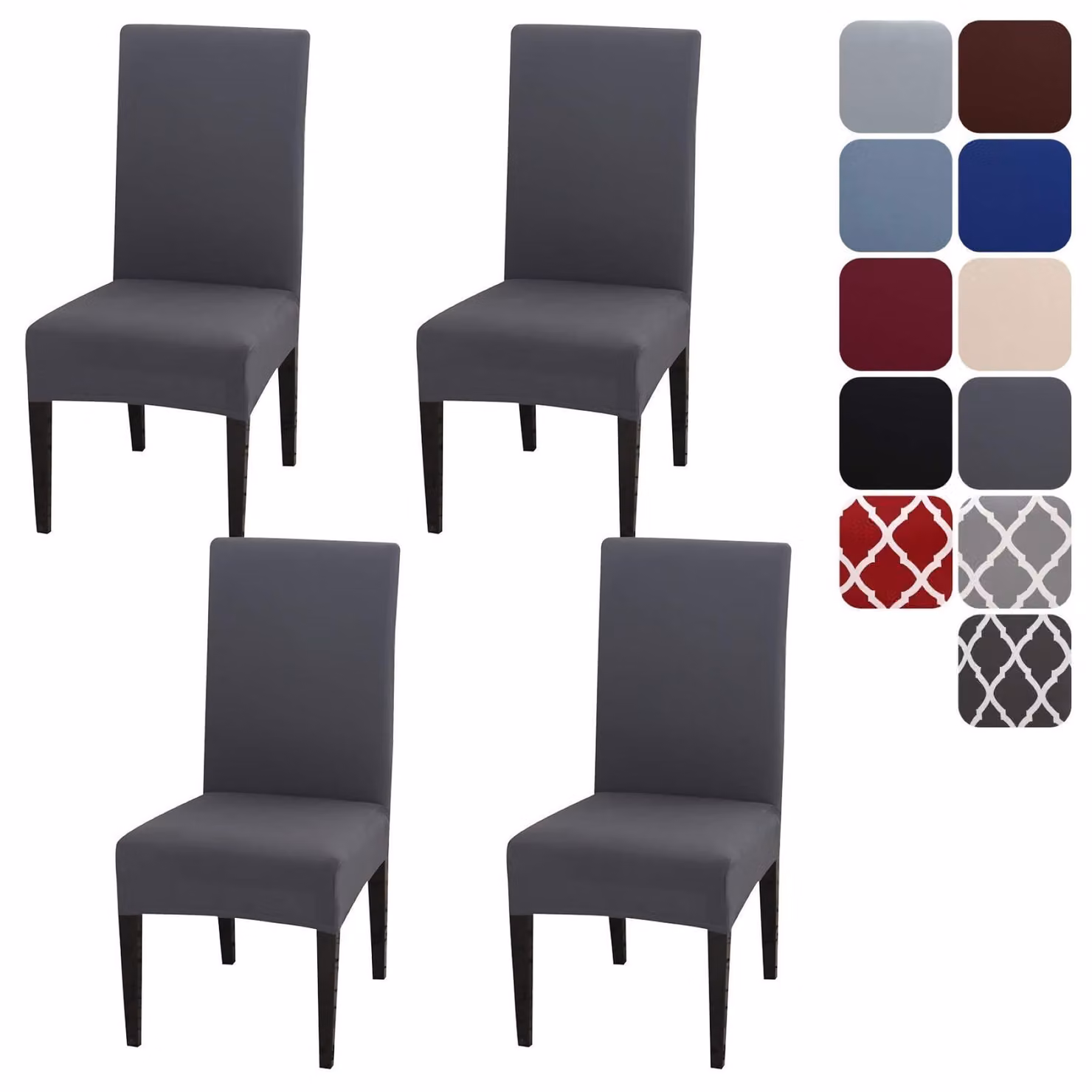 Set di 4 coprisedie – Coprisedie rimovibili e lavabili