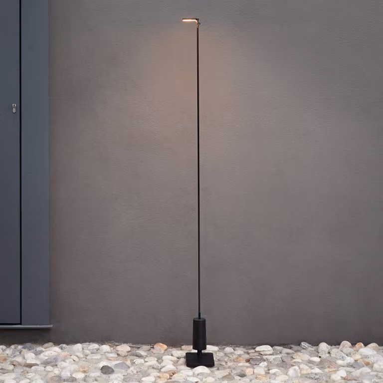 Luceplan Lampioncino da giardino Flia, Nero, Plastica, Design, Lampada LED da esterni