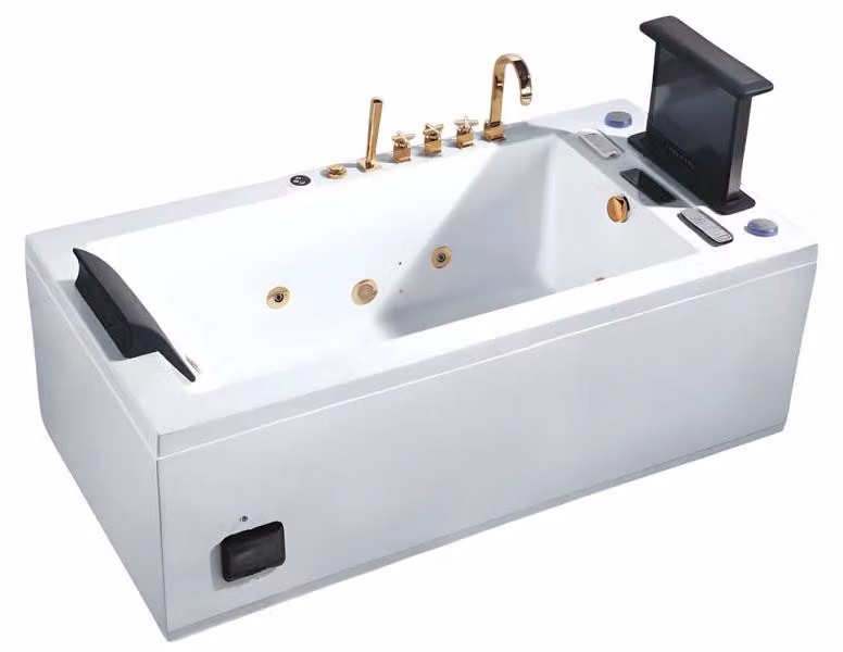 Whirlwanne Hydromassagewanne Whirlpool Blubberbad Spa-Bad Sprudelbad 185x90 cm