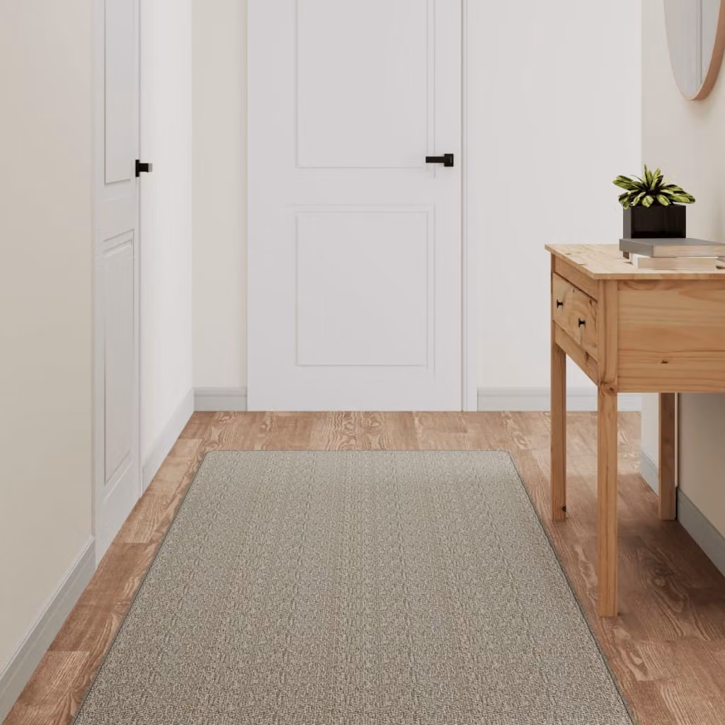 Tappeto a corsia vidaXL con aspetto sisal, colore grigio, L 400 x P 80 cm