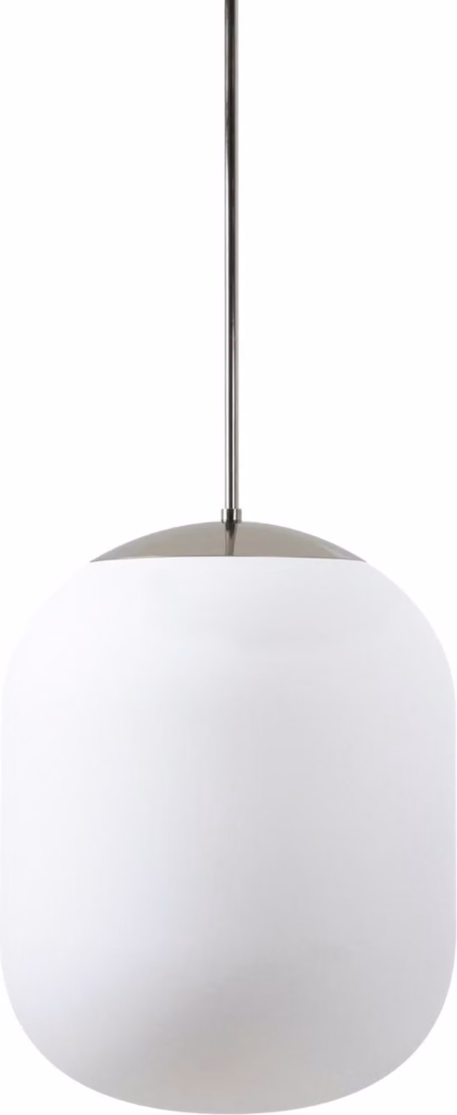OSMONT TAN62272 TANIA P1 HP apparecchio a sospensione in vetro acciaio inox lucido / bianco IP40 3000 K 52W LED