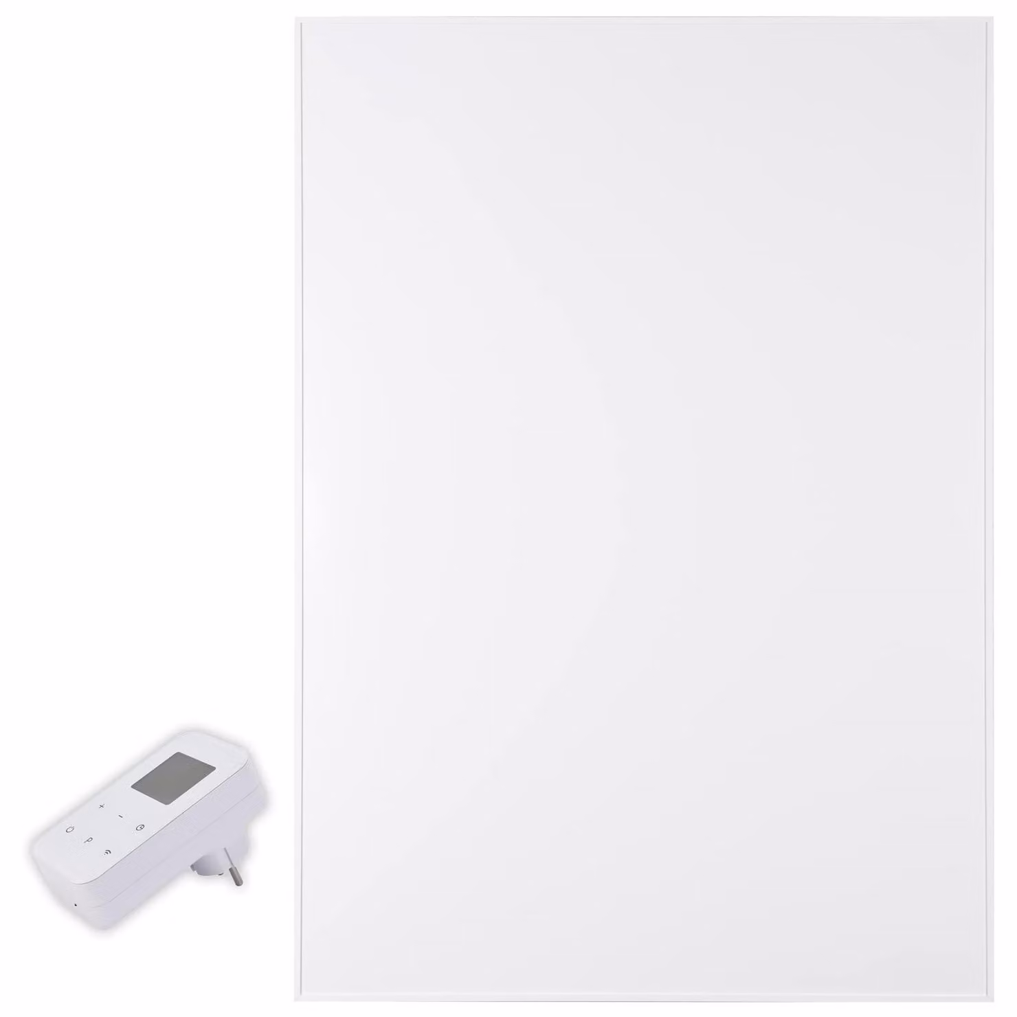 Riscaldamento a infrarossi PE1000 Plus, 1000 Watt - Alluminio bianco - Montaggio a soffitto - Pannello elettrico