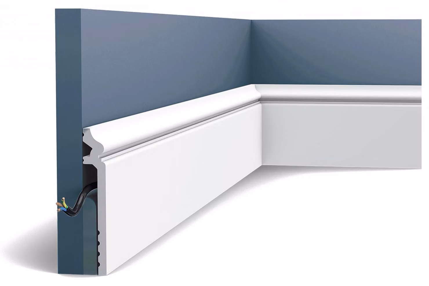Battiscopa a pavimento Orac Decor LUXXUS SX186 stile classico 2 m