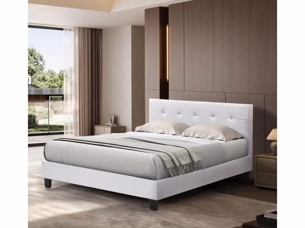 Letto Julia Bianco Moderno L/P/H: 160 x 200 x 89 cm – 2