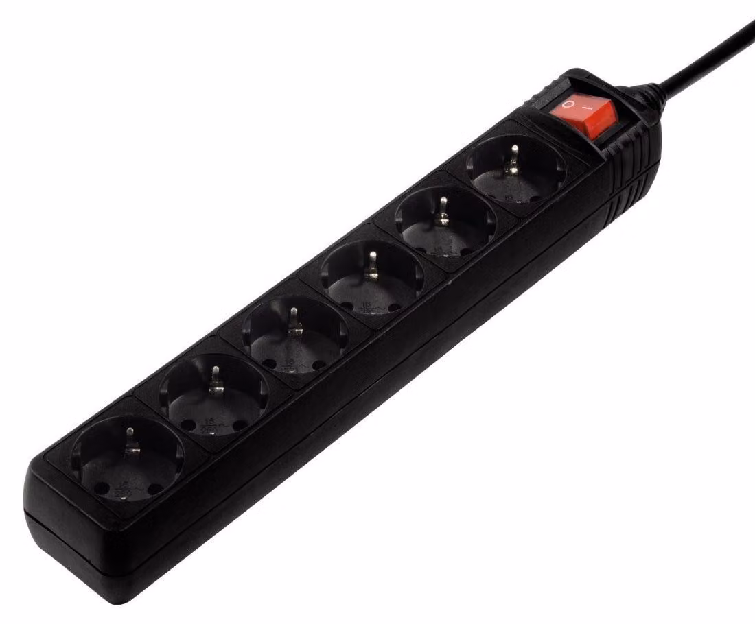 Hama 6-Way Ja.W.S.A.Ks.1.4M Bk