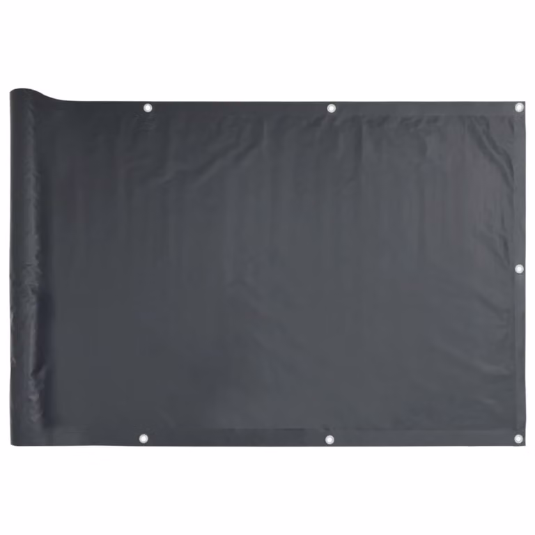 Paravento da Balcone Antracite 400x120 cm in PVC