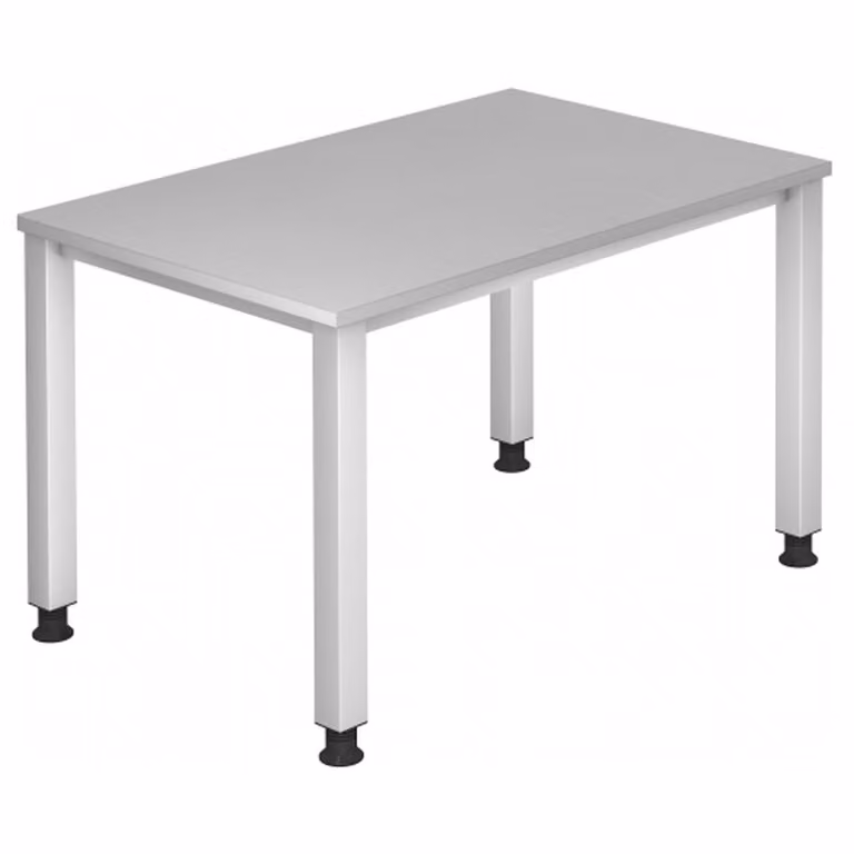 HAMMERBACHER QS12 höhenverstellbarer Schreibtisch grau rechteckig
