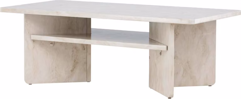 FURNLUX Tavolino Alesund Beige 60cm / Hauptfarbe: Beige / Dimensioni: 60 x 120 x 42 cm