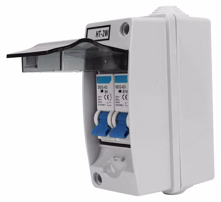 Interruttore differenziale da 230V, 6A, 16A, 2P, con quadro elettrico impermeabile