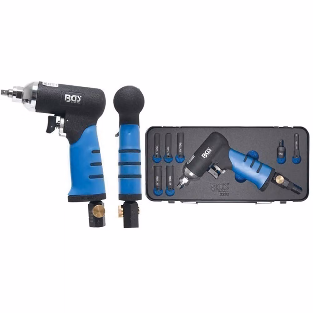Avvitatore pneumatico per candele BGS con attacco quadro 1/4" e 4 coppie regolabili, colore blu – 2