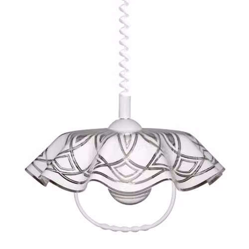 Lampada a sospensione LYRA ACRYL 1xE27/40W plastica/acrilico bianco B05 dimmerabile regolabile in altezza