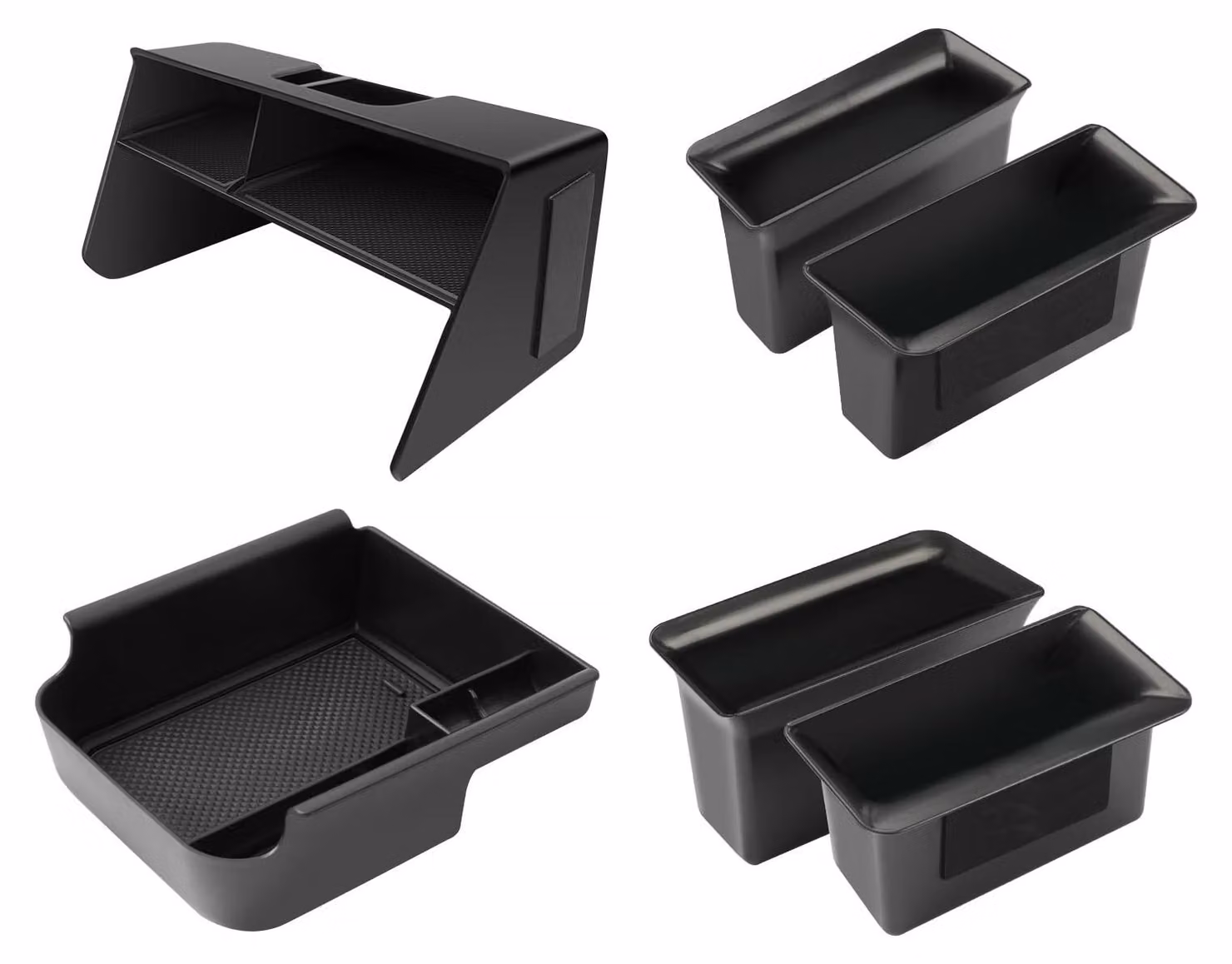 Elzusha - Set di 6 contenitori portaoggetti per VW Golf MK8 (2020-2025) | Organizer per bracciolo e organizer per console