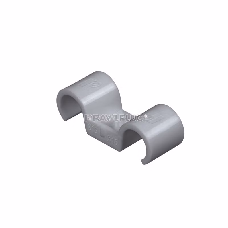 Portagomma in plastica, doppio, base, PA rinforzato, diametro 16 mm