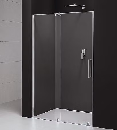 Polysan Rolls Line - Porta scorrevole per doccia 1300x2000 mm, alluminio lucido/vetro trasparente RL1315