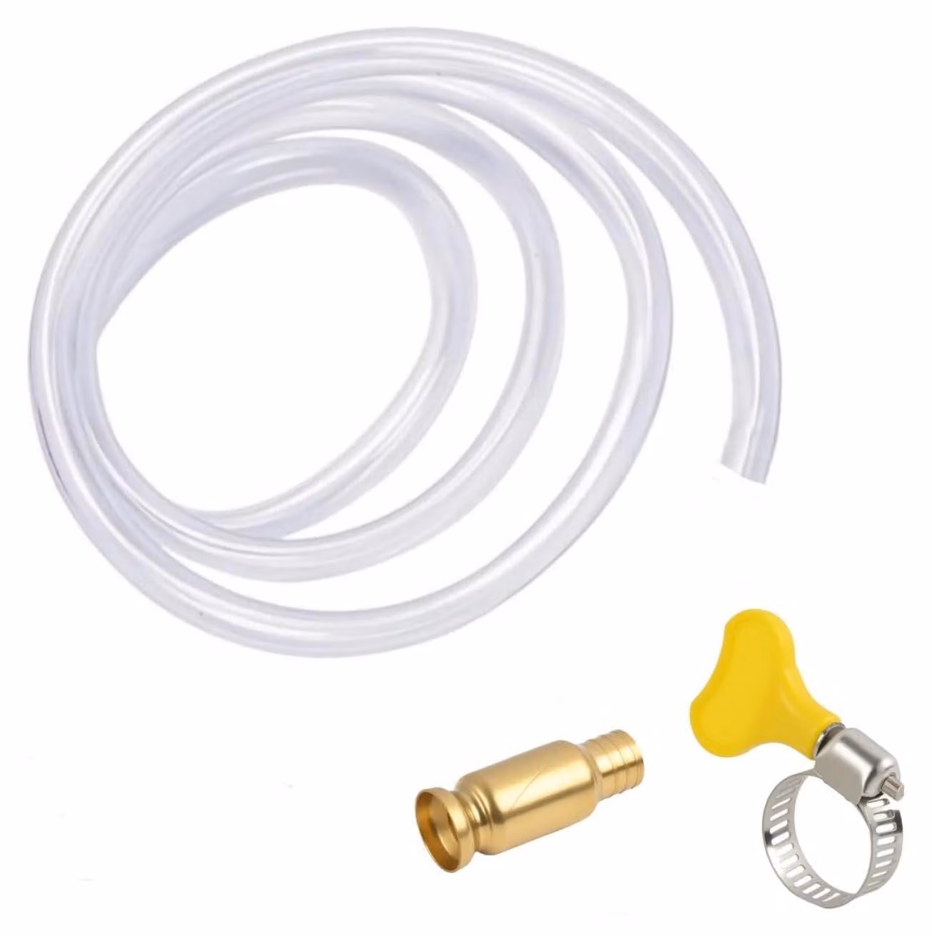 Tubo in PVC per sifoni, lunghezza 2 metri, pompa di trasferimento manuale per benzina, olio e acqua