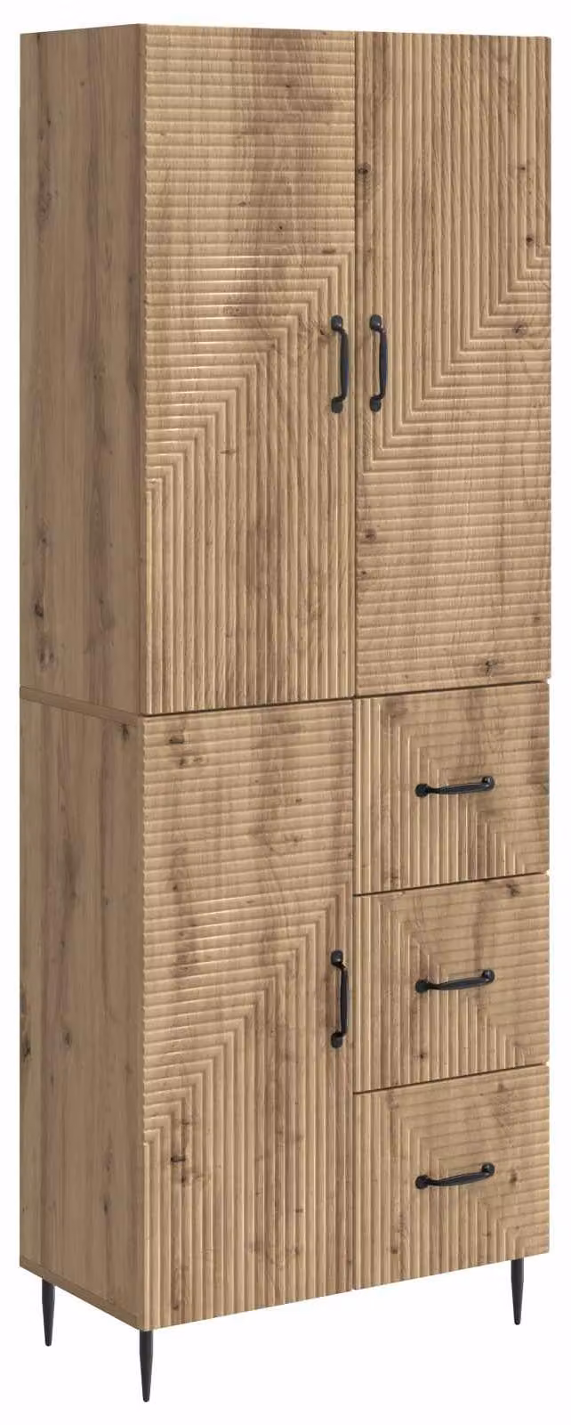 Set di armadi 2 pcs Rovere Artigianale 66 x 34,5 x 89,5 cm