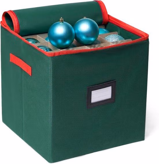 Borsa porta palline di Natale in legno