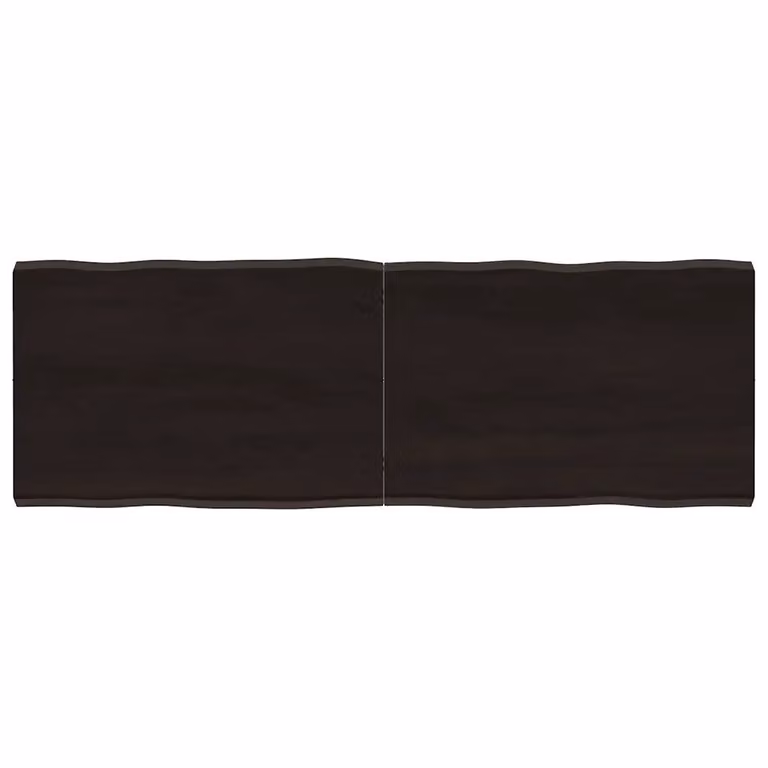 vidaXL Piano Tavolo Marrone Scuro 120x40x(2-4)cm Rovere Non Trattato