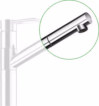 Franke bocca estraibile / soffione doccia cromo per rubinetto tipo 251 / 390-1