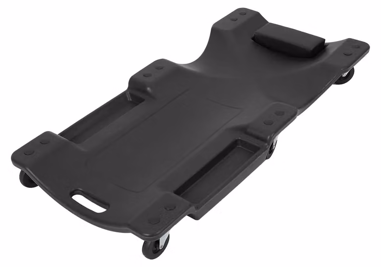 Carrello a rotelle per auto, portata 350 libbre, rotelle scorrevoli, nero