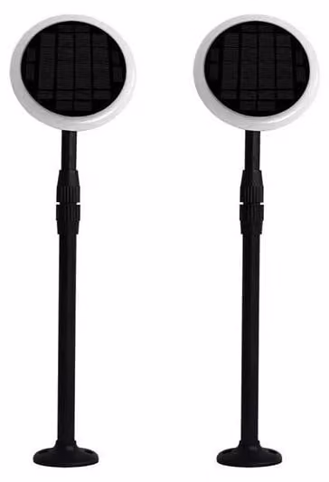 V-TAC VT-943 Lampada LED da giardino 3W 3000K 360° orientabile fissaggio a terra 2IN1 autoalimentato con pannello solare 42~80cm regolabile IP65 box 2pcs/pack - sku 6668