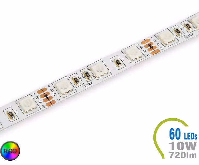 Striscia LED V-TAC 60 LED/m 720 lm/m RGB