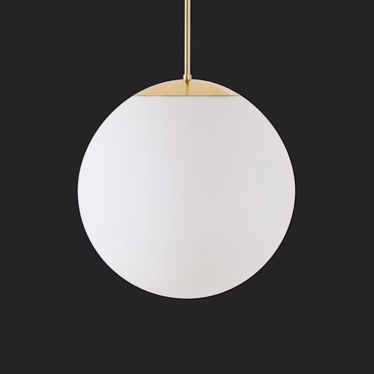 OSMONT ISI72175 ISIS P3 PM-M HP Apparecchio a sospensione in plastica ottone lucido / bianco IP40 3000 K 52W LED combinazione di emergenza 3 h